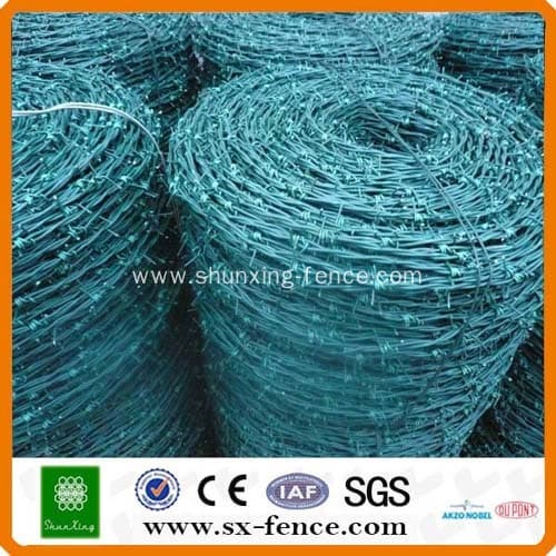 Galvanized - PVC coated Barbed Wire